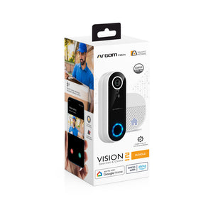 Vision 2 Smart Wi-Fi 1080p FHD Video Doorbell with Chime