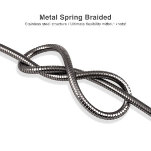 Lightning to USB 2.0 Metal Braided Cable 3.2ft/1m - Dura Spring