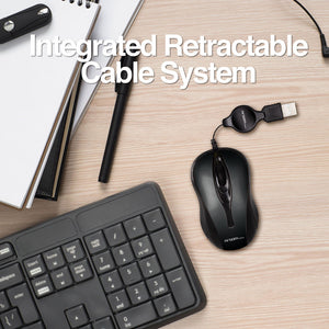 Optical Mouse Retractable USB