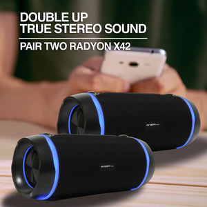 Radyon X42 Premium Wireless BT Speaker with LED Lights