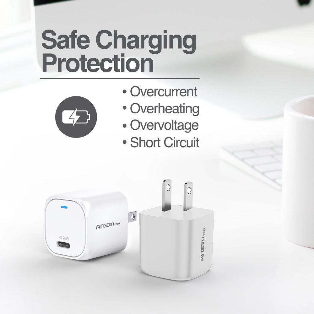 20W Nano PD Type-C Wall Charger - www.argomtech.com