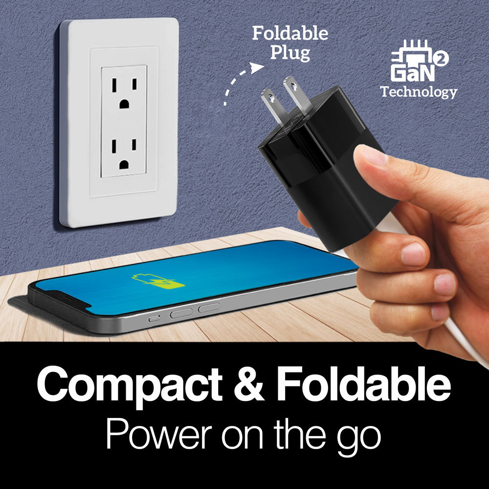 ABLEGRID 5V 2A USB-C Wall Charger – US Plug, Black – For GoPro Hero 5 Session & More