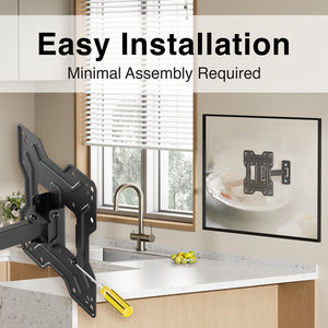 TV Wall Mount 23" - 43" Full Motion Arm