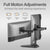Dual Monitor 32" Desk Mount with Base & Phone Slot