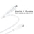 Type-C To Lightning 30W Silicone Cable 1.8m/6ft - Dura Flex