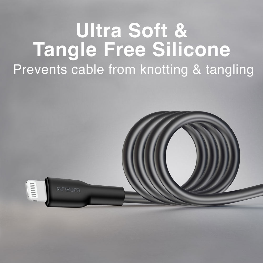 Type-C To Lightning 30W Silicone Cable 1.8m/6ft - Dura Flex - www