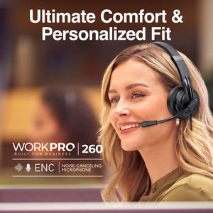 WorkPro 260 Wired Business Headset with Noise Canceling Microphone