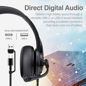 WorkPro 260 Wired Business Headset with Noise Canceling Microphone