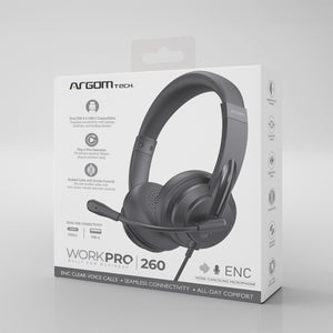 WorkPro 260 Wired Business Headset with Noise Canceling Microphone