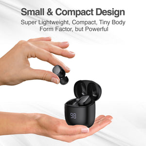 SkeiPods E66 True Wireless Stereo BT Earbuds with AI ENC Noise Canceling & LED Screen