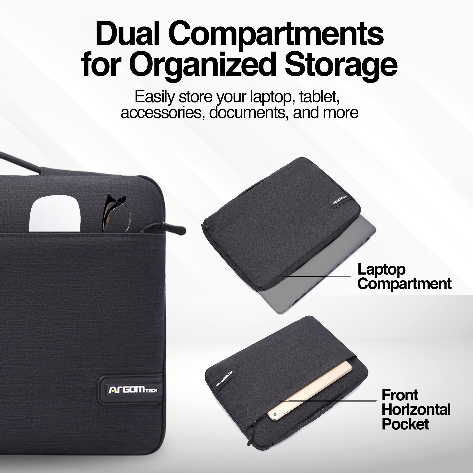 Urban Notebook Sleeve - Fits 13” & 14” Laptops - www.argomtech.com
