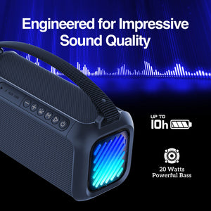 Radyon X33 Premium Wireless BT Speaker with LED Lights