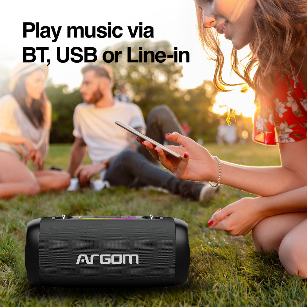 Radyon X41 Premium Wireless BT Speaker with LED Lights - www.argomtech.com