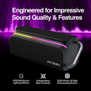 Ambience 66 TWS Wireless BT Party Speaker with LED Lights