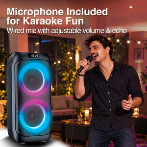 Rave 61 TWS Wireless BT Party Speaker with LED Lights