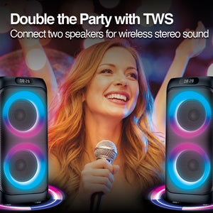 Rave 61 TWS Wireless BT Party Speaker with LED Lights