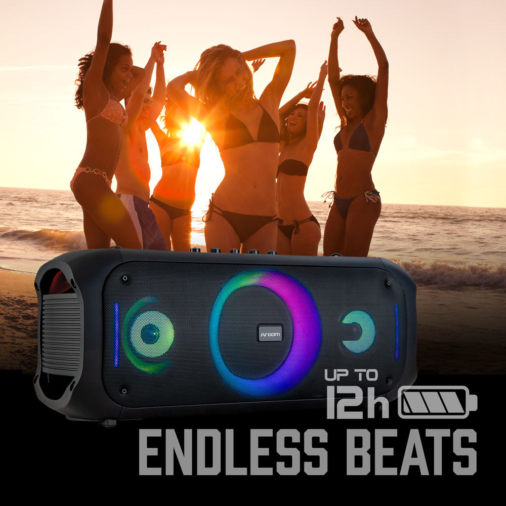 Bt Night Rave Rave 75 Premium Wireless BT Speaker with LED Light Show - www.argomtech.com