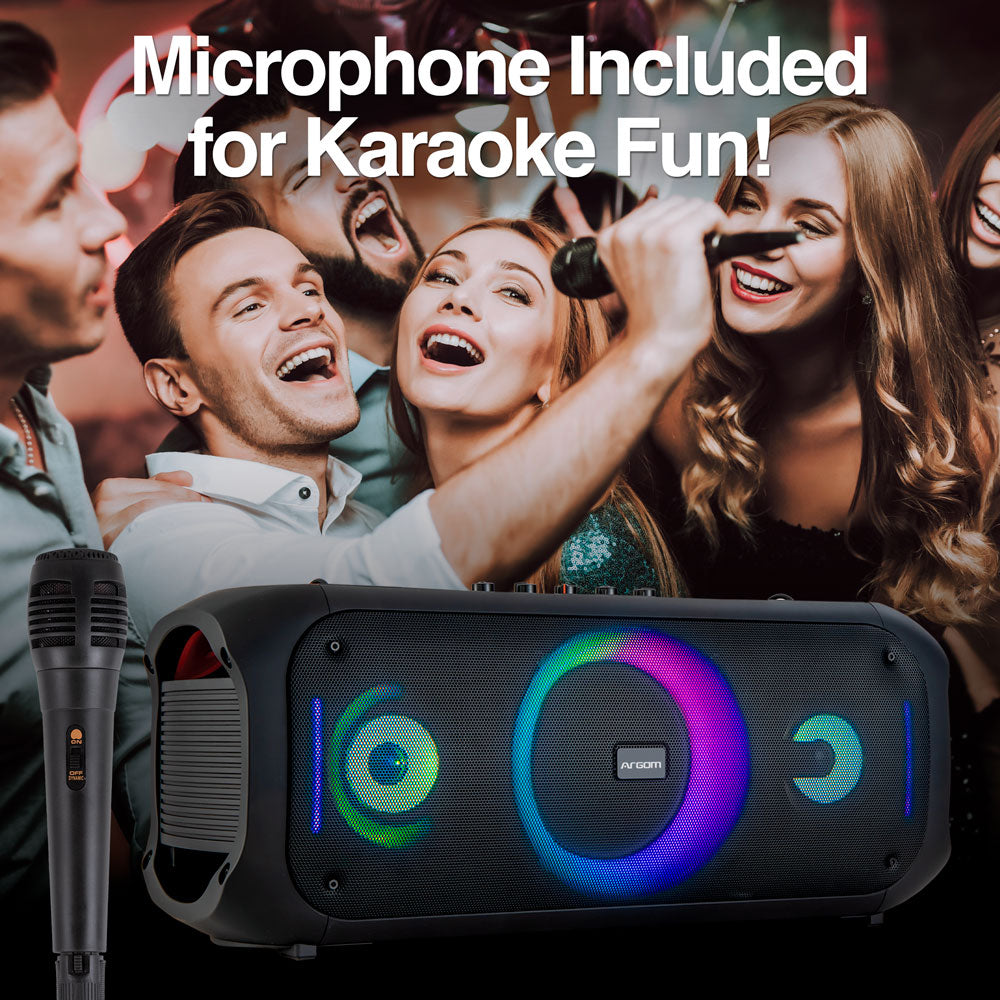 Rave 75 Premium Wireless BT Speaker with LED Light Show - www.argomtech.com