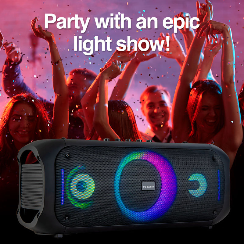 Bt Night Rave Rave 75 Premium Wireless BT Speaker with LED Light Show - www.argomtech.com