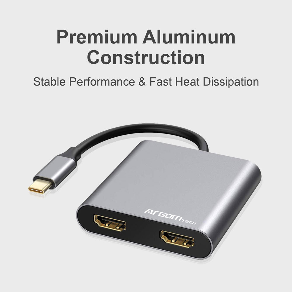 One Axess 4-in-1 Dual HDMI Adapter with USB3.0 & 87W PD Passthrough ...