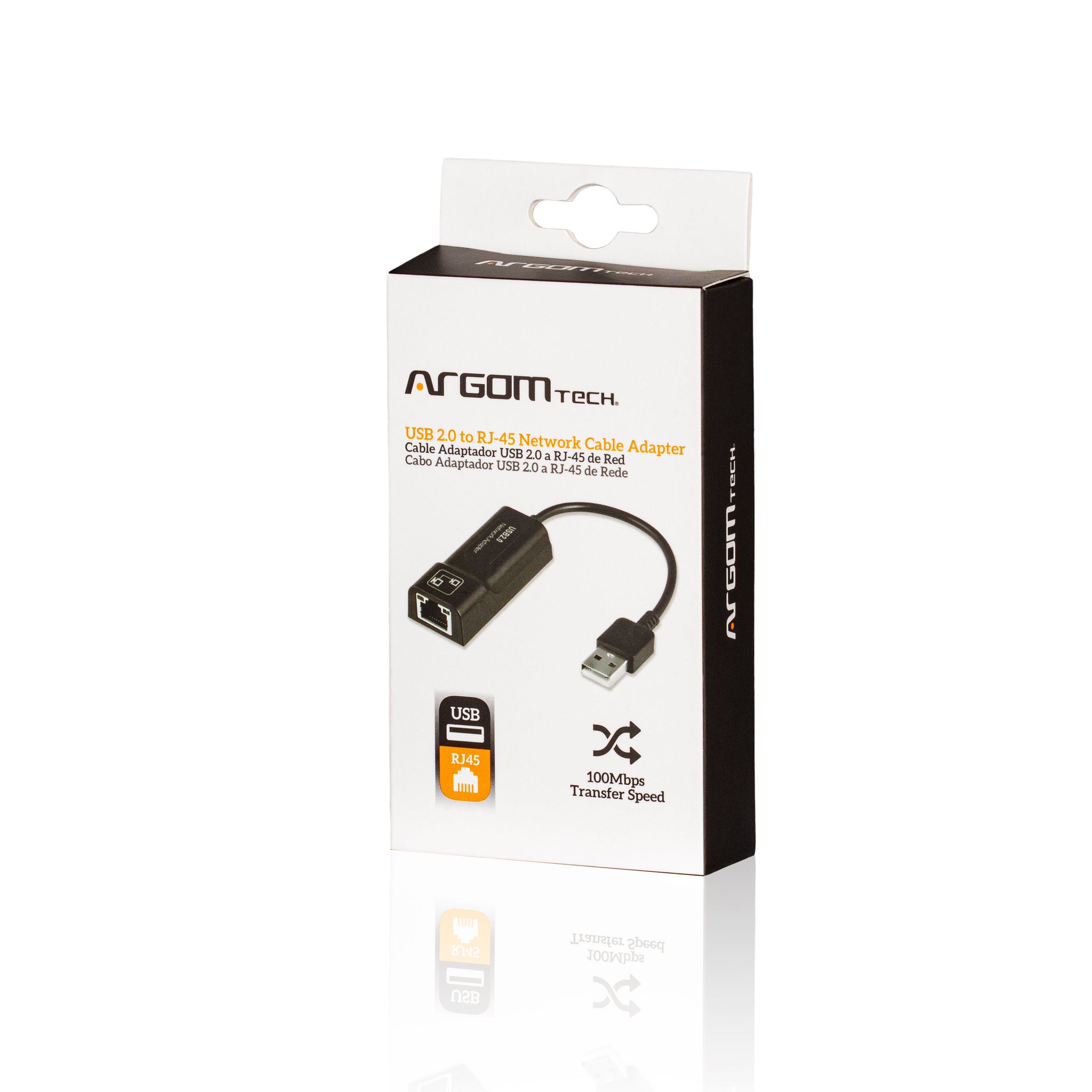 USB 2.0 to RJ45 100Mbps Cable Adapter - www.argomtech.com