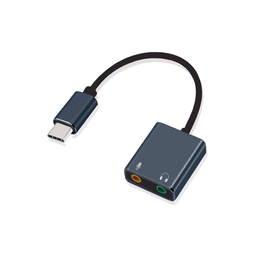 Adaptador jack USB C a plug micro USB