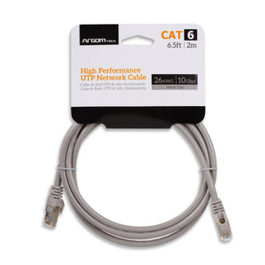 Network UTP Cat6 Metal Tips Cable - 6.5ft/2m