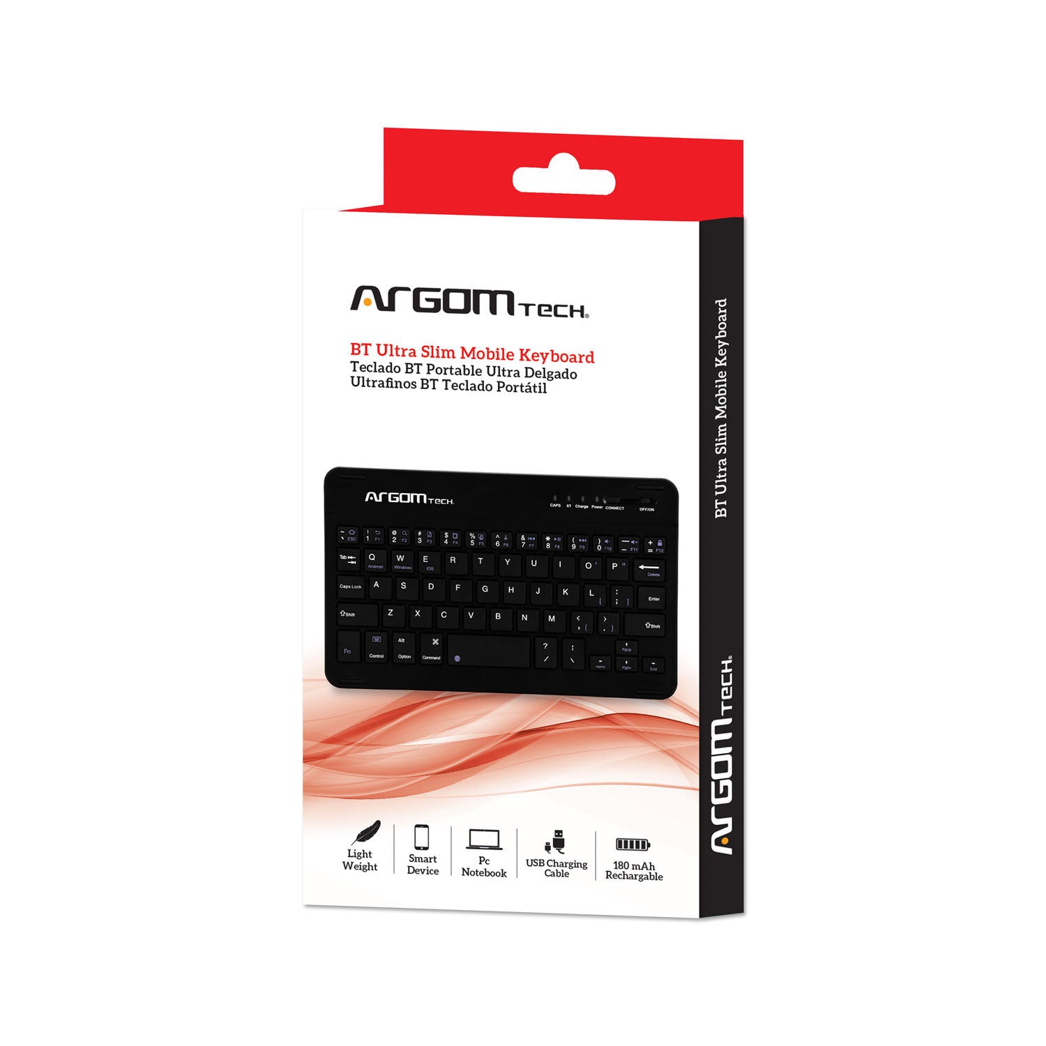 Teclado móvil Bluetooth ultradelgado