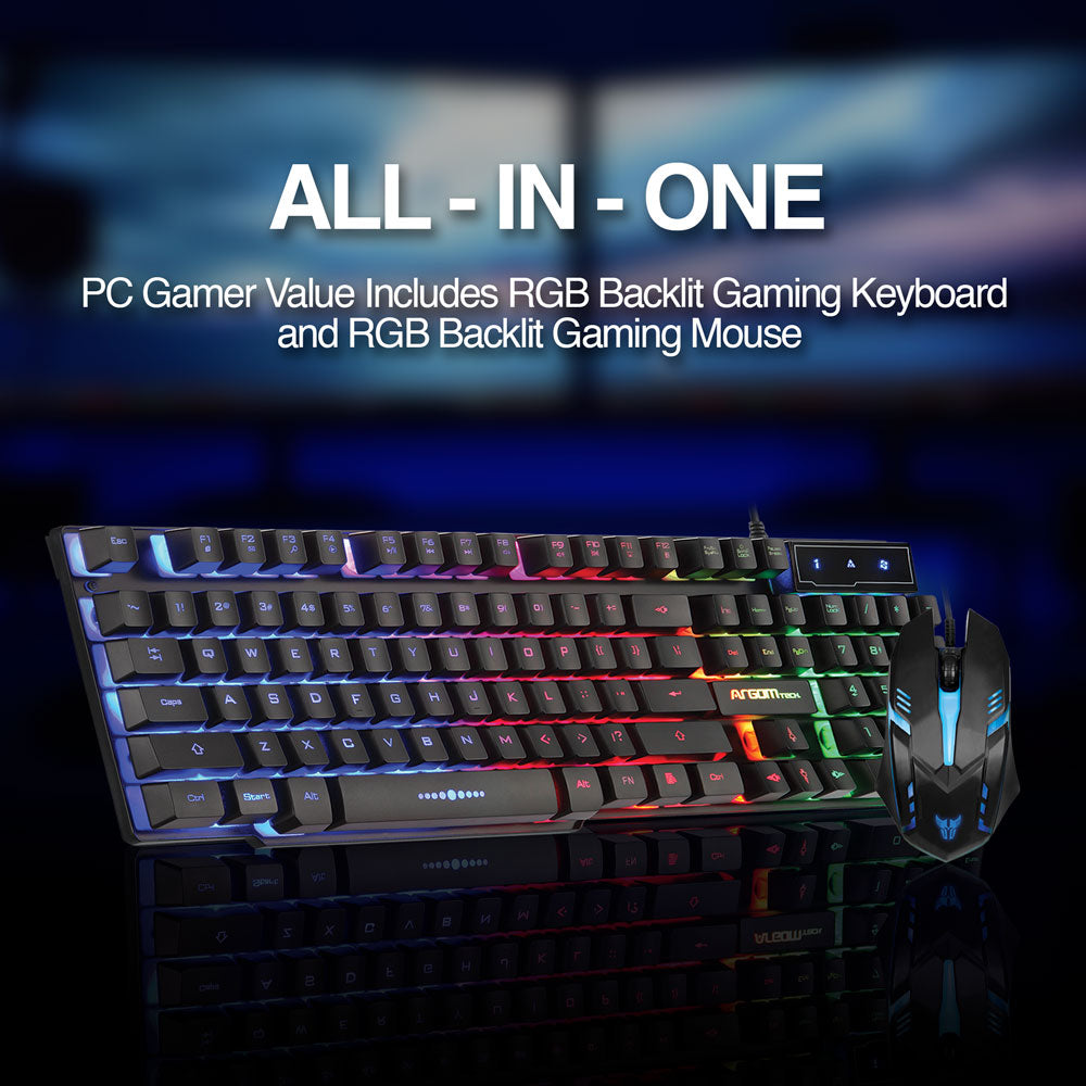 Combat Gaming Keyboard & Mouse Combo KB51 - www.argomtech.com