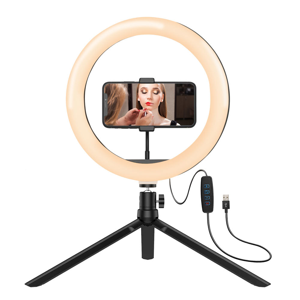 Buy OSHEE STORE 10 inch LED Ring Light with Tripod Stand for Mobile Phones  & Camera, 3 Temperature Mode Dimmable Lighting, Photo-Shoot, Video Shoot,  Makeup & More Online at Best Prices in