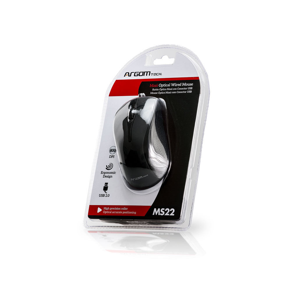 Maxdata Mouse Maxi Optical Wired USB Mouse - www.argomtech.com
