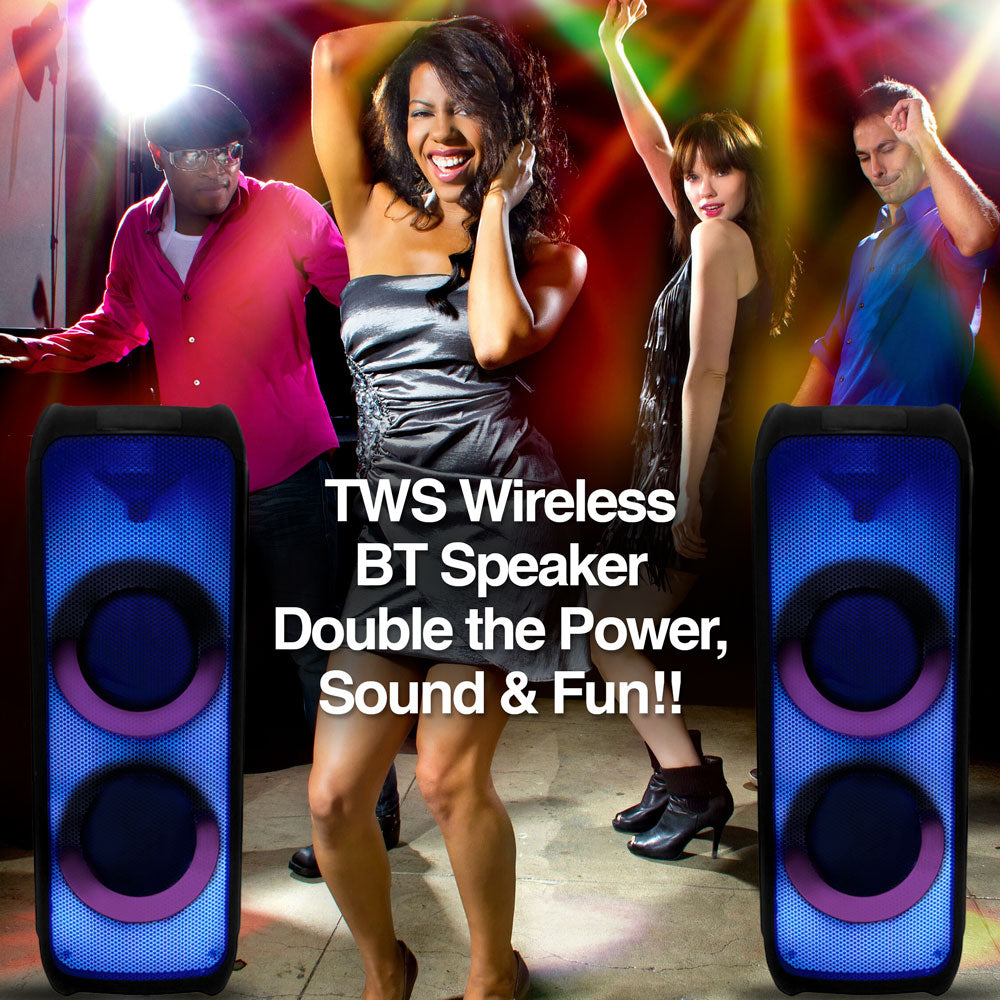 Bt Night Rave Rave 100 TWS Wireless BT Party Speaker with Flame LED Lights - www ...