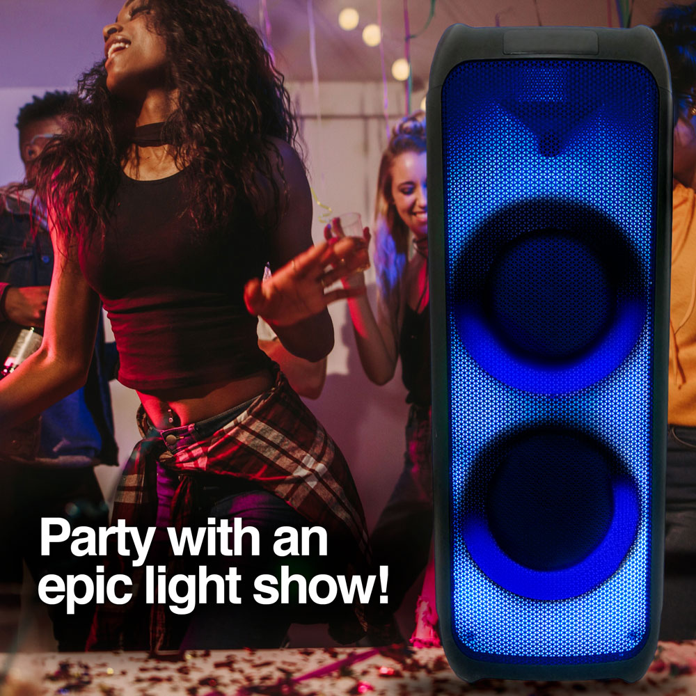 Rave 100 TWS Wireless BT Party Speaker with Flame LED Lights - www ...