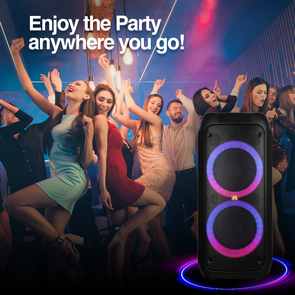 Sound System Party Rave Rave 80 TWS Wireless BT Party Speaker with LED Lights - www.argomtech.com