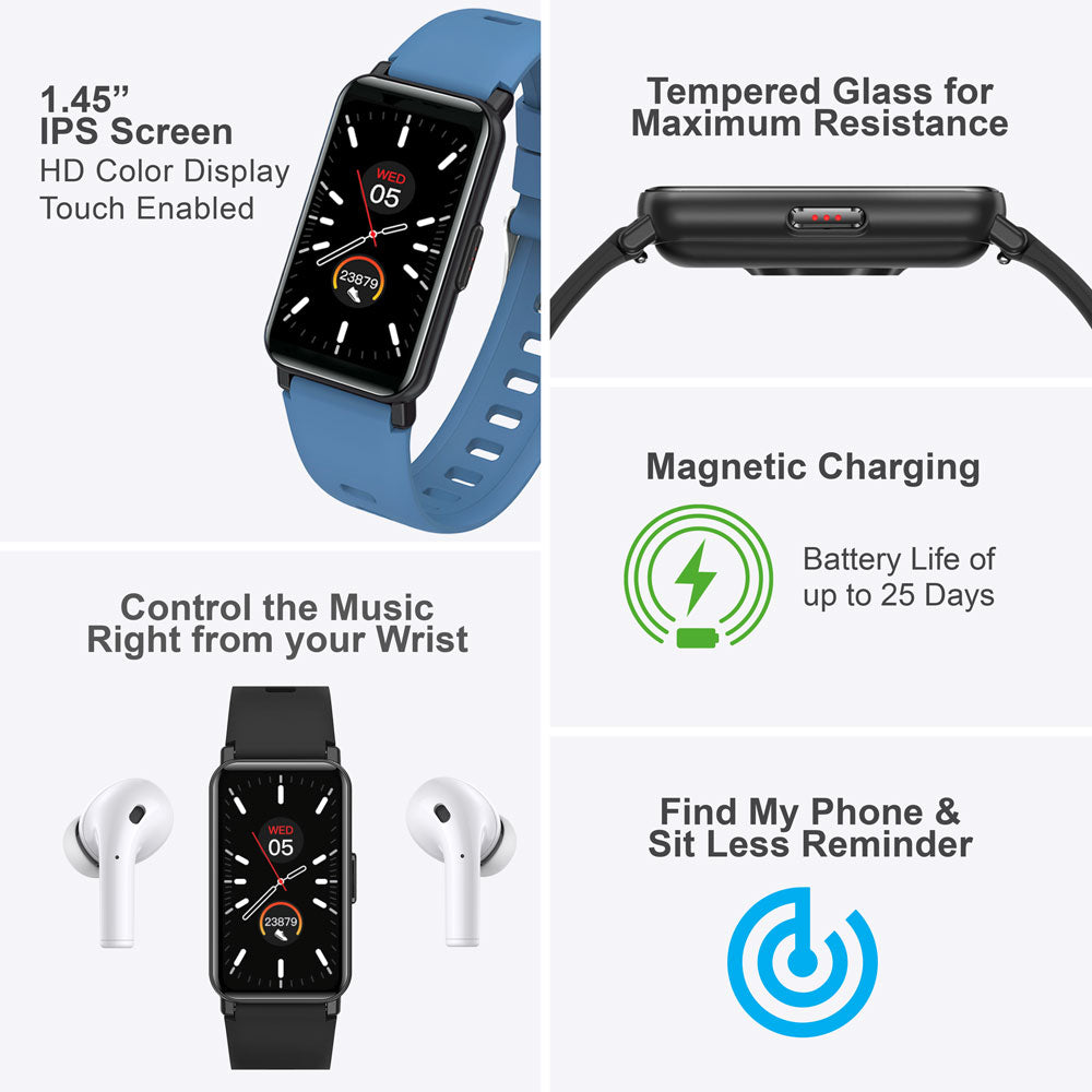 Smartwatch (Reloj Inteligente) Argom, Skeiwatch S50 – Caja De Aluminio  Dorado- 2 Correas Incluidas - alta señal